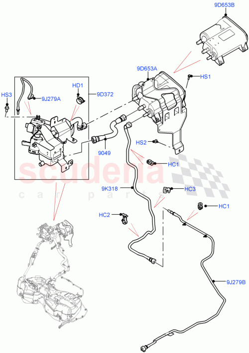 Part Diagram for Land Rover LR141085