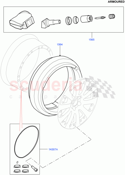 Part Diagram for Land Rover LR092753