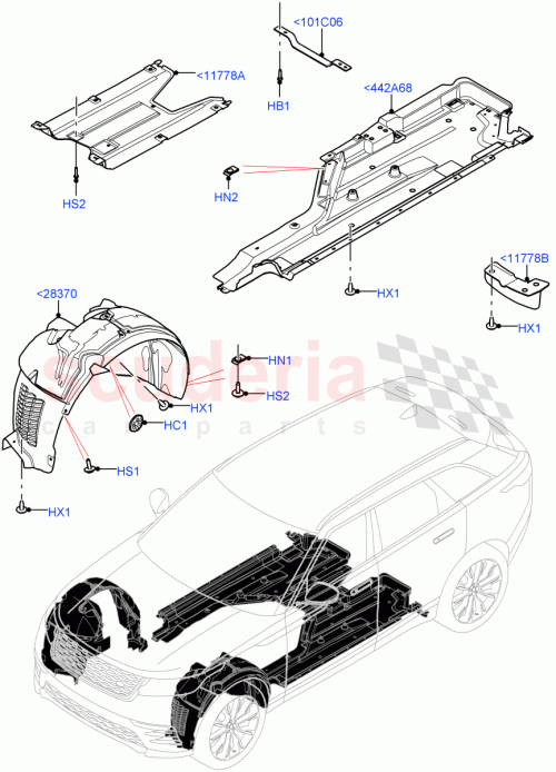 Part Diagram for Land Rover LR142968