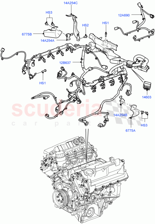 Part Diagram for Land Rover LR020227