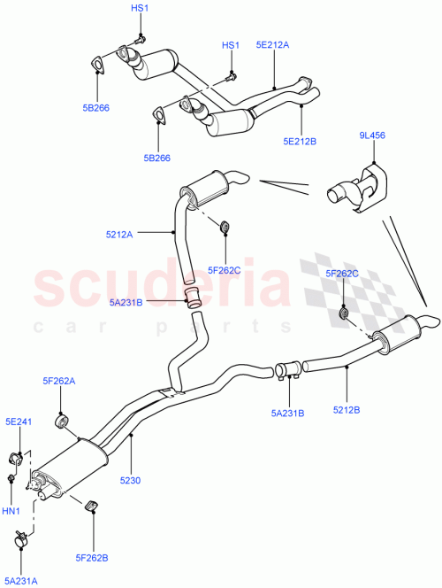 Part Diagram for Land Rover LR010319