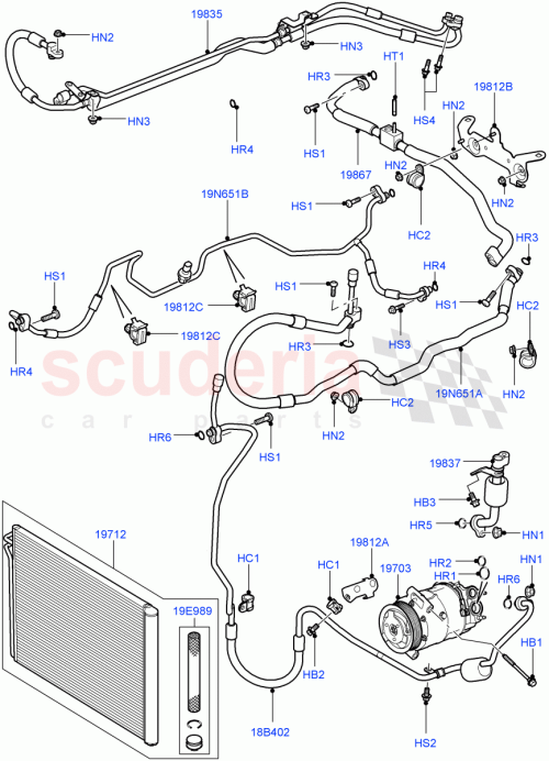 Part Diagram for Land Rover LR011180