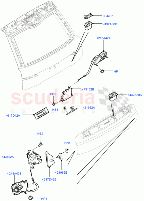 Part Diagram for Land Rover LR034342