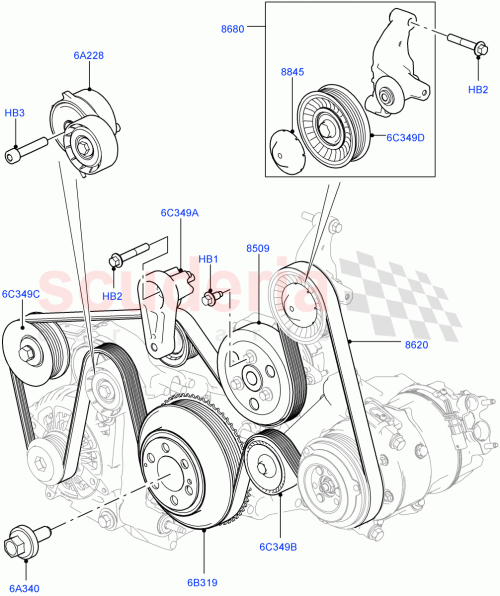 Part Diagram for Land Rover LR057460