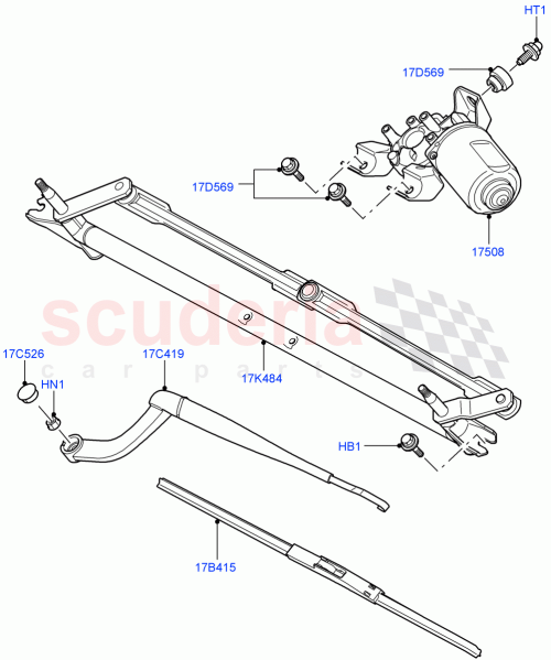 Part Diagram for Land Rover DLB500031