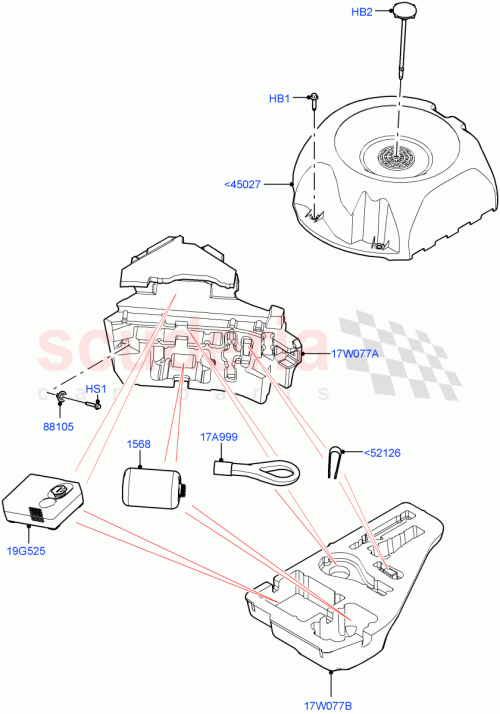 Part Diagram for Land Rover LR151473