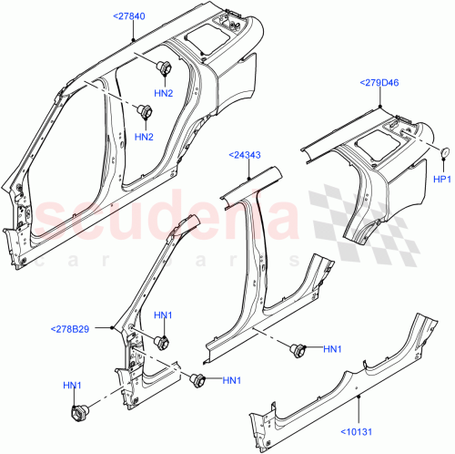 Part Diagram for Land Rover LR140594