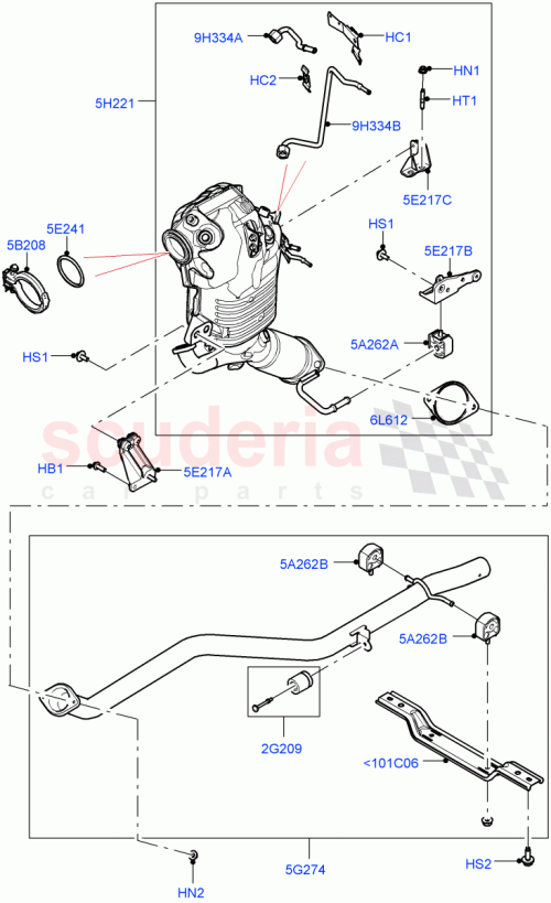 Part Diagram for Land Rover LR141527