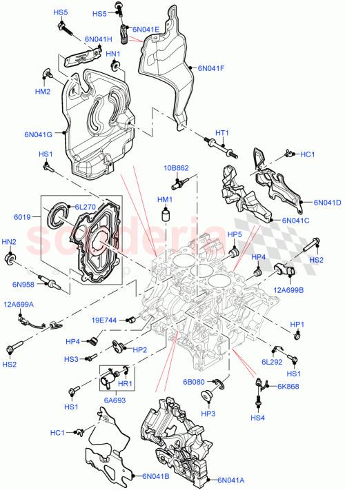 Part Diagram for Land Rover LR133917