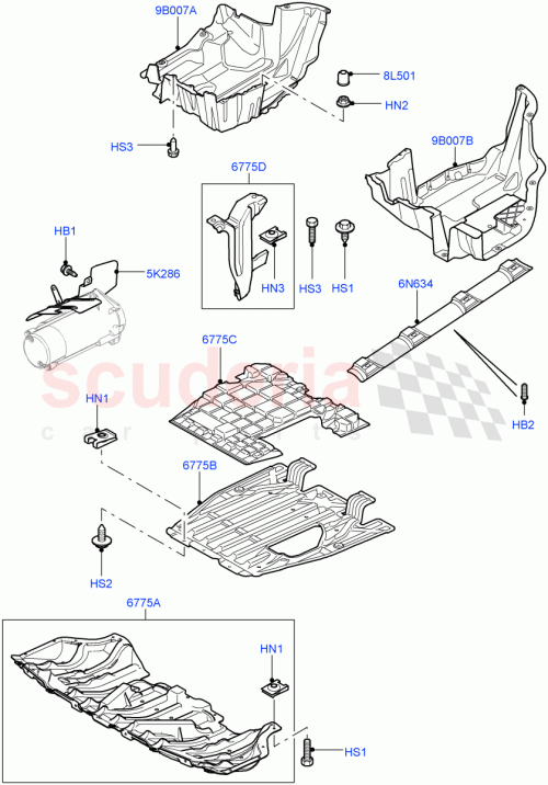 Part Diagram for Land Rover LR011708