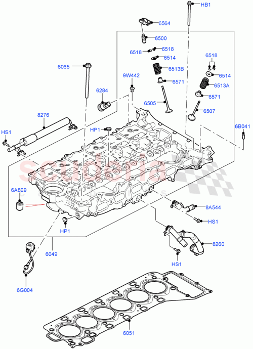 Part Diagram for Land Rover LR121756