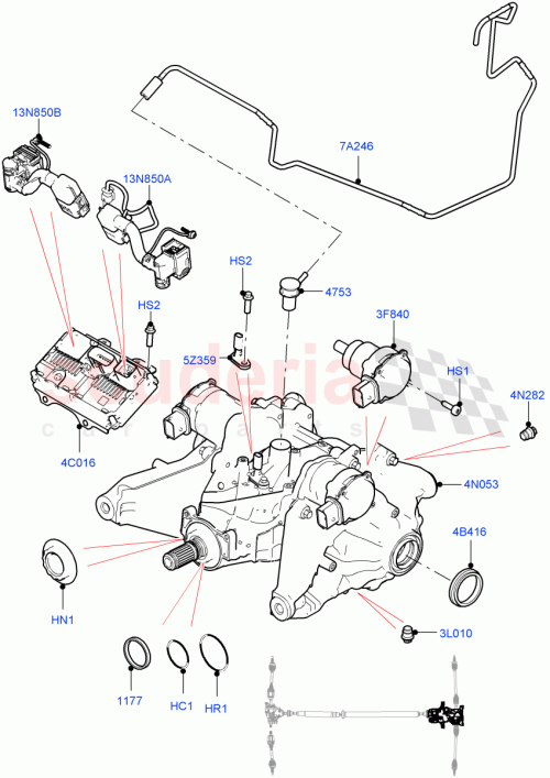 Part Diagram for Land Rover LR117565