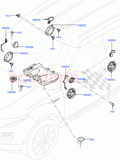 Part Diagram for Land Rover LR025878
