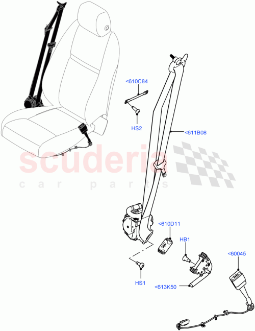 Part Diagram for Land Rover LR134551