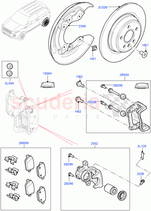 Part Diagram for Land Rover LR032821