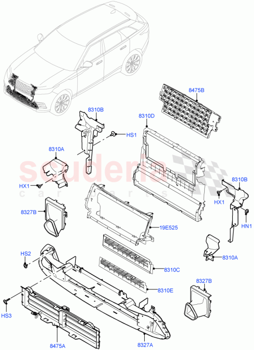 Part Diagram for Land Rover LR092685