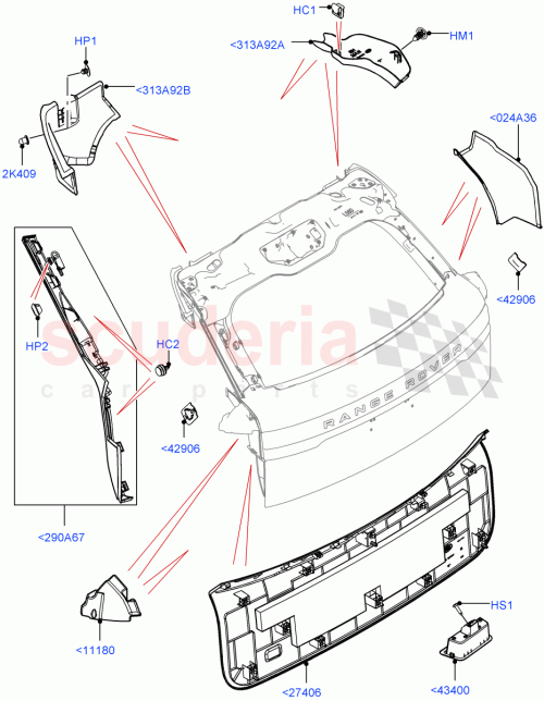 Part Diagram for Land Rover LR182977