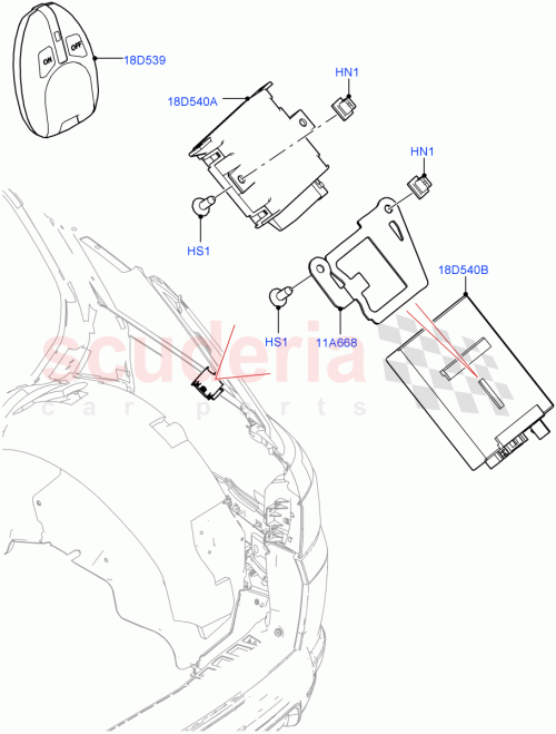 Part Diagram for Land Rover LR098677