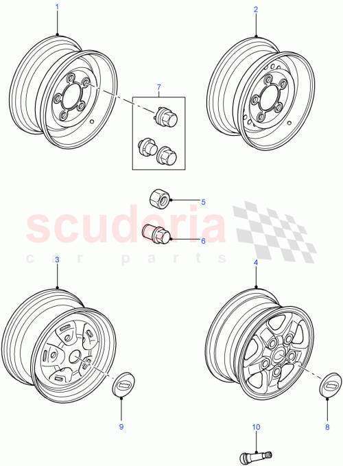 Part Diagram for Land Rover ANR3861