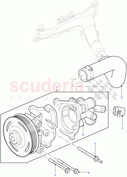 Part Diagram for Land Rover LR022160