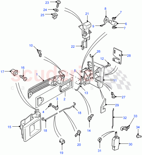 Part Diagram for Land Rover MXC8223
