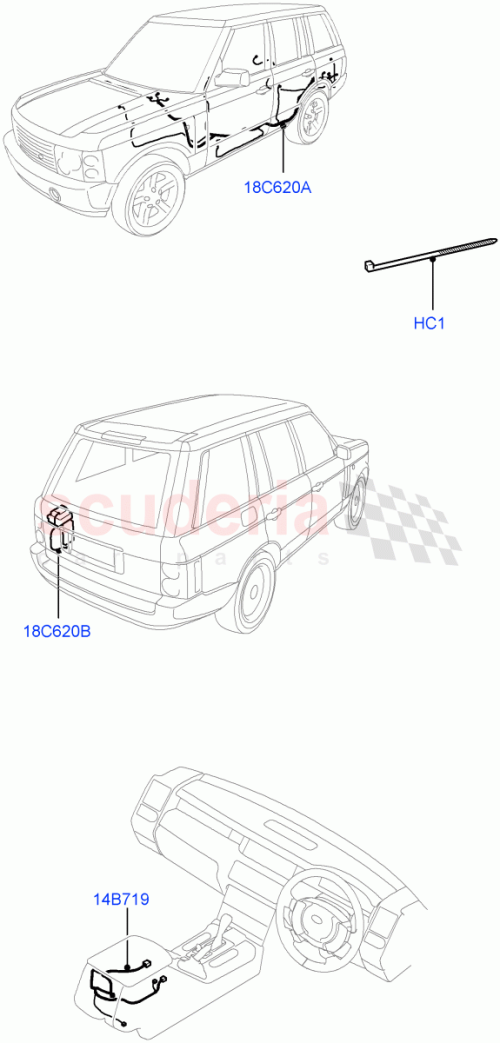 Part Diagram for Land Rover LR012256