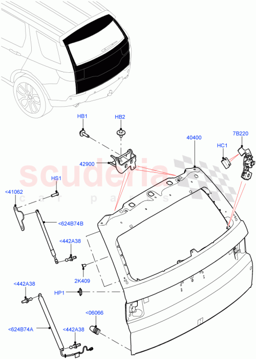 Part Diagram for Land Rover LR104905