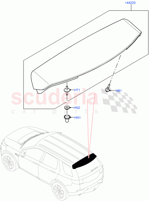 Part Diagram for Land Rover LR164215