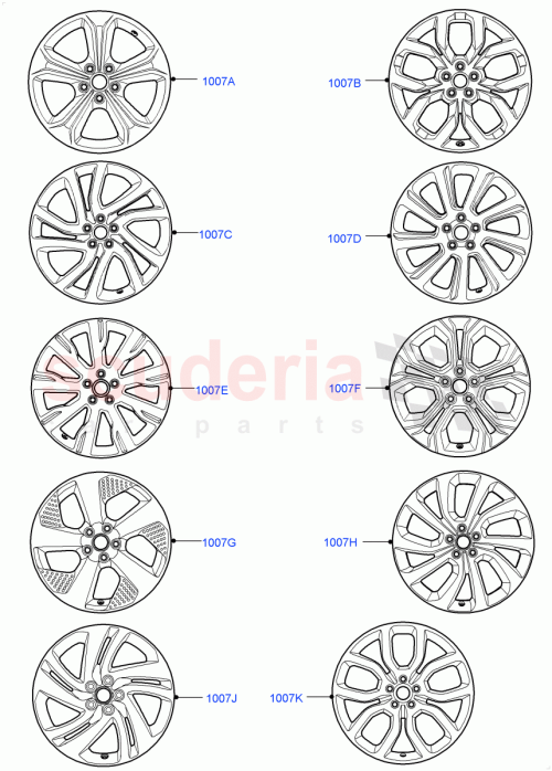 Part Diagram for Land Rover LR125324
