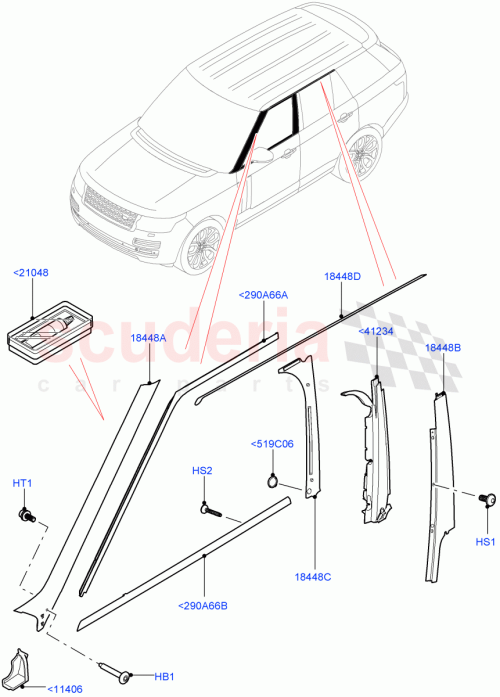Part Diagram for Land Rover LR037542