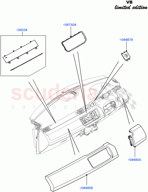 Part Diagram for Land Rover LR043421