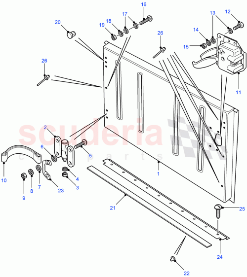 Part Diagram for Land Rover ALR7259