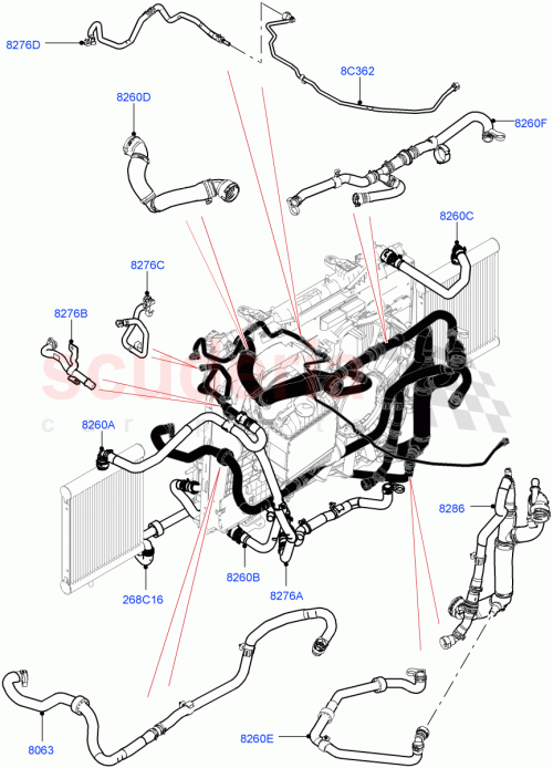 Part Diagram for Land Rover LR108580