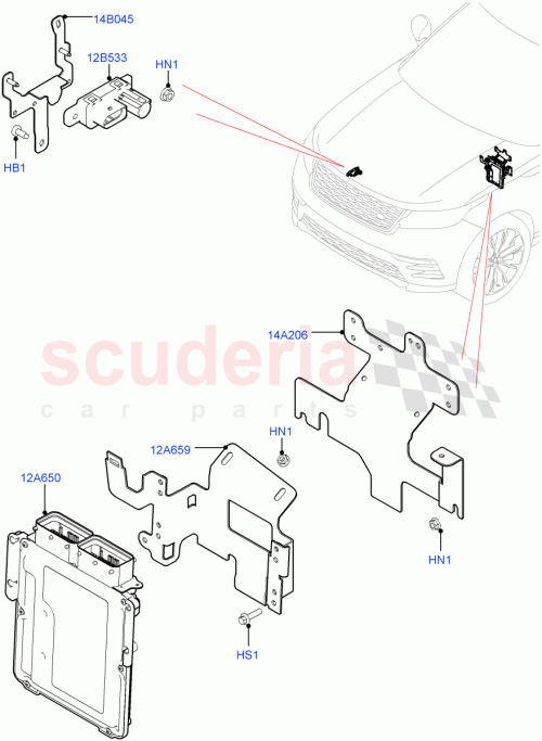 Part Diagram for Land Rover LR121301