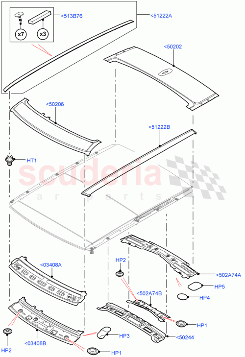 Part Diagram for Land Rover LR053813