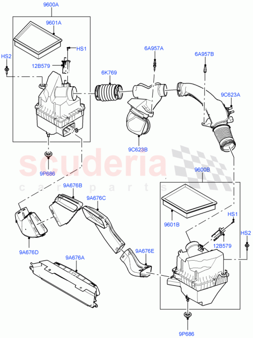 Part Diagram for Land Rover LR141695
