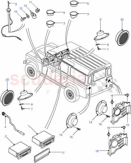 Part Diagram for Land Rover ERQ500180PMA