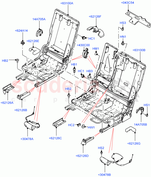 Part Diagram for Land Rover LR127892