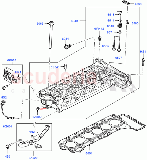 Part Diagram for Land Rover LR125590