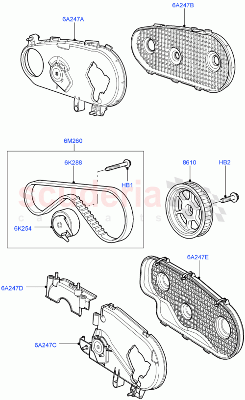 Part Diagram for Land Rover 1311316