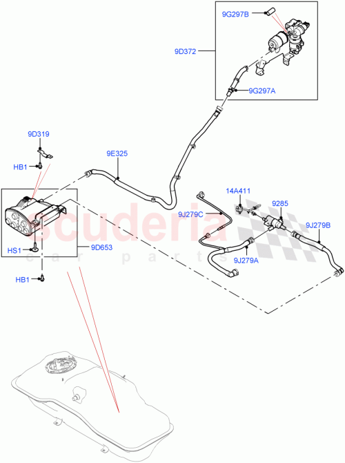 Part Diagram for Land Rover LR135551