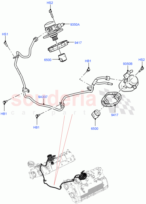 Part Diagram for Land Rover LR158276